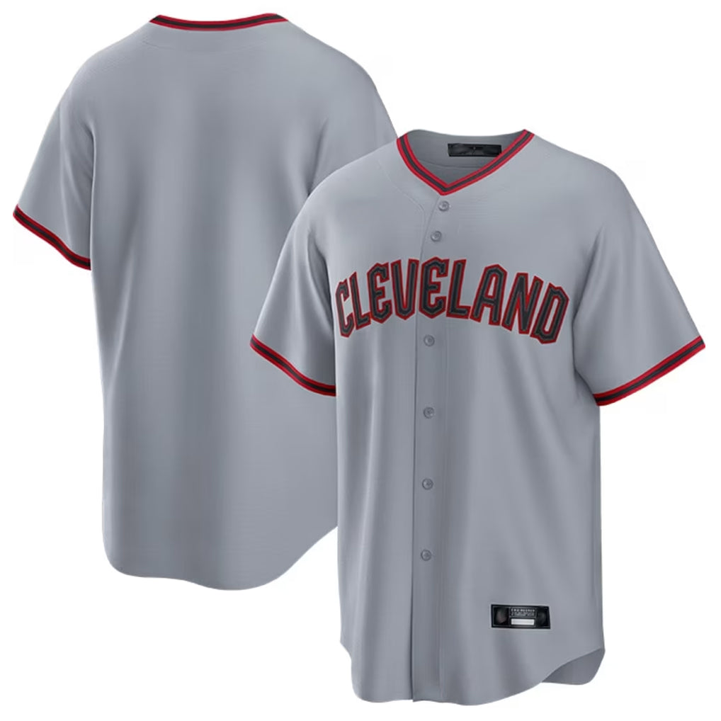 Jamed C.Guardians Gray Home Game Blank Player Stitched Jerseys