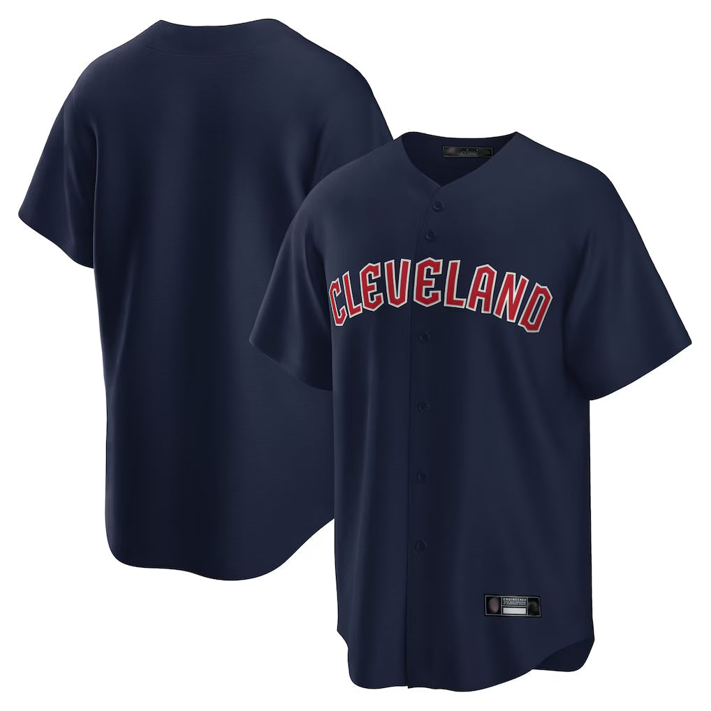 Jamed C.Guardians Navy Game Home Blank Player Stitched Jerseys