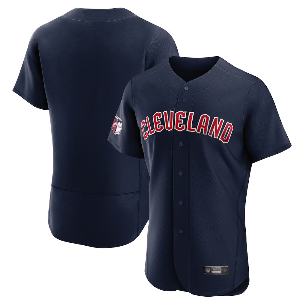 Jamed C.Guardians Navy Limited Elite Home Game Blank Player Stitched Jerseys