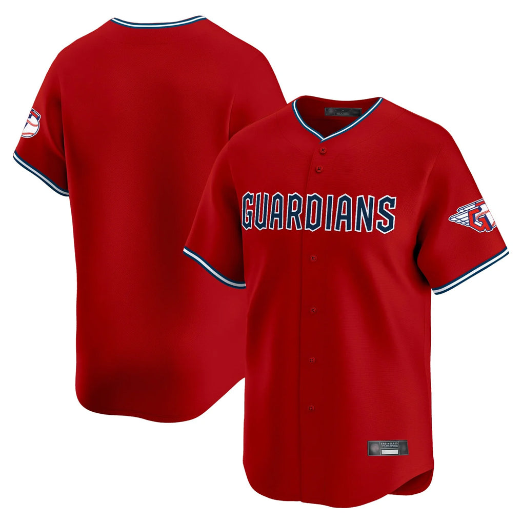 Jamed C.Guardians Red Limited Home Blank Player Stitched Jerseys