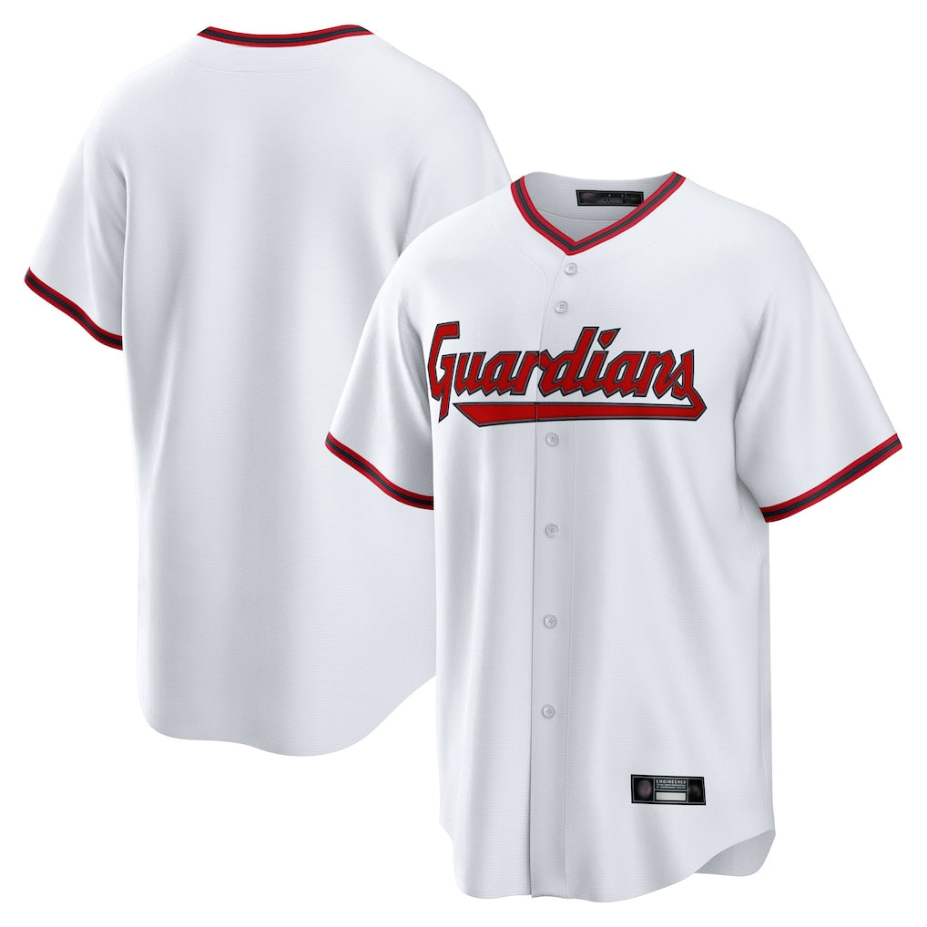 Jamed C.Guardians White Game Home Blank Player Stitched Jerseys