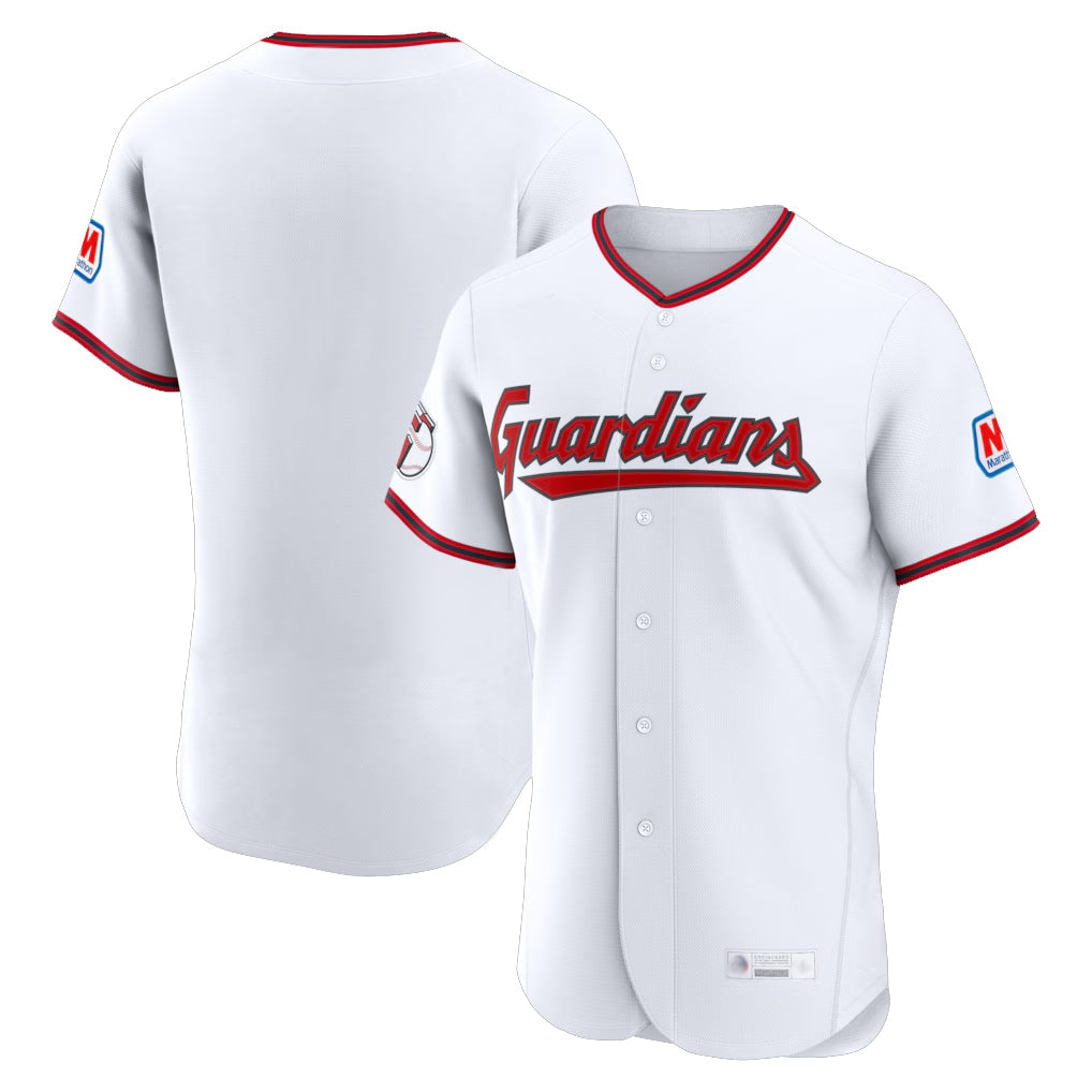 Jamed C.Guardians White Limited Elite Home Blank Player Stitched Jerseys