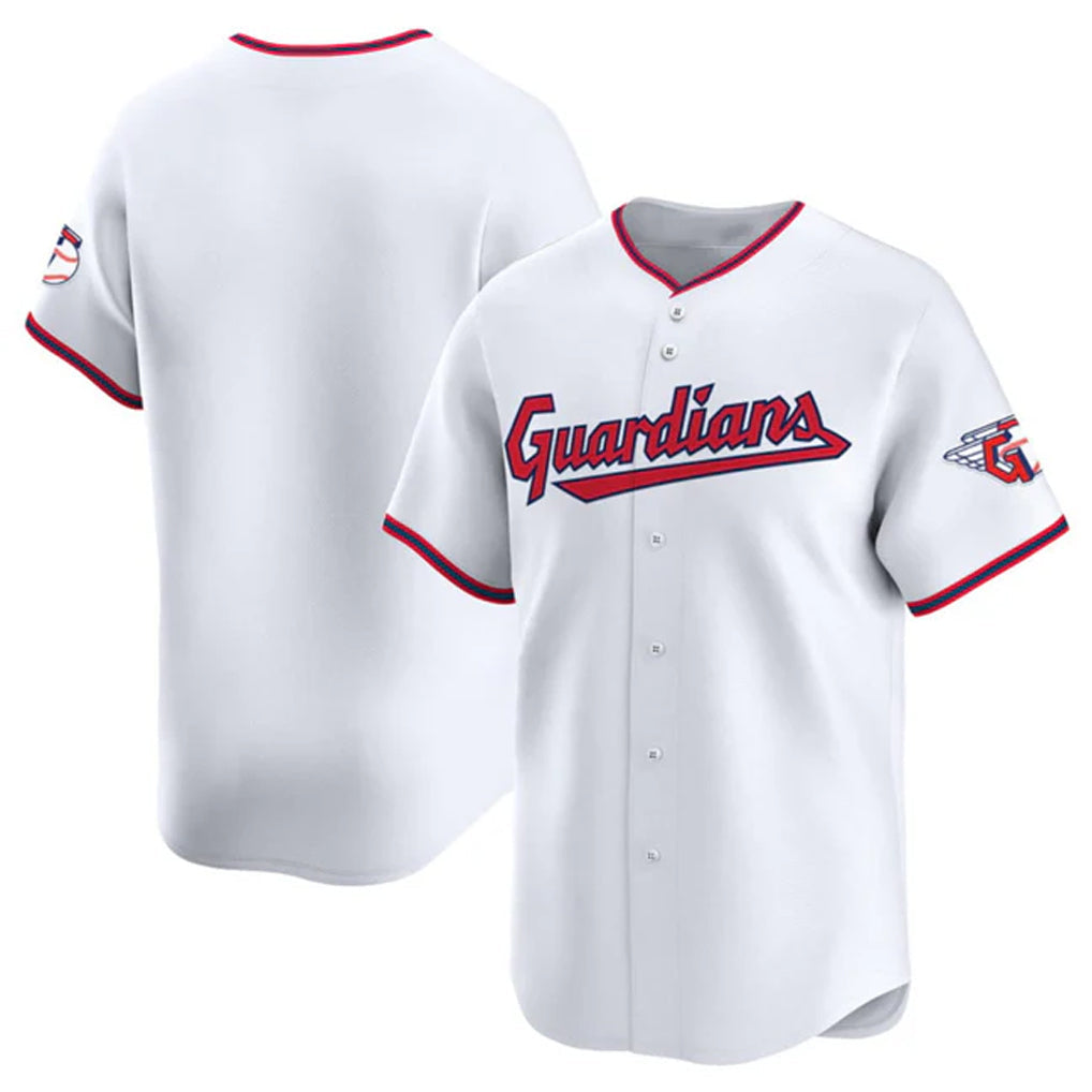 Jamed C.Guardians White Limited Home Blank Player Stitched Jerseys