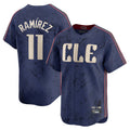 Jamed C.Guardians #11 Jose Ramirez Player Navy City Connect Limited Home Stitched Jerseys