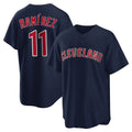 Jamed C.Guardians #11 Jose Ramirez Player Navy Game Home Stitched Jerseys