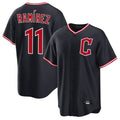 Jamed C.Guardians #11 Jose Ramirez Player Navy Home Game Stitched Jerseys
