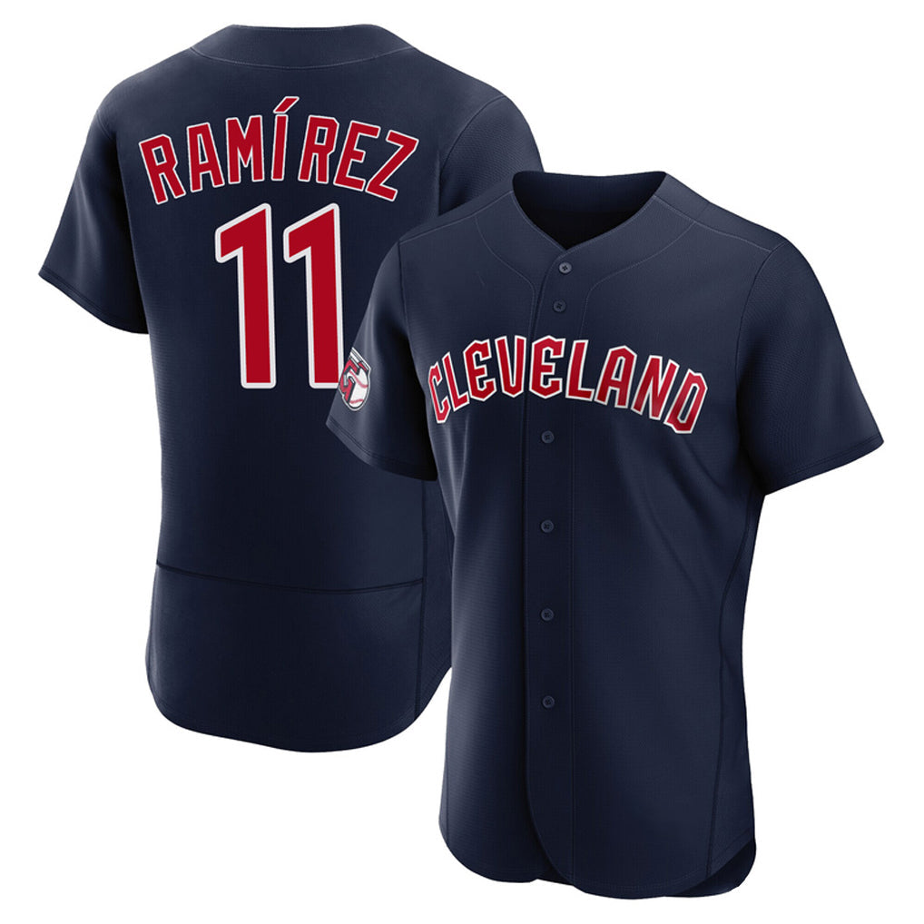 Jamed C.Guardians #11 Jose Ramirez Player Navy Limited Elite Home Stitched Jerseys