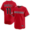 Jamed C.Guardians #11 Jose Ramirez Player Red Limited Home Stitched Jerseys
