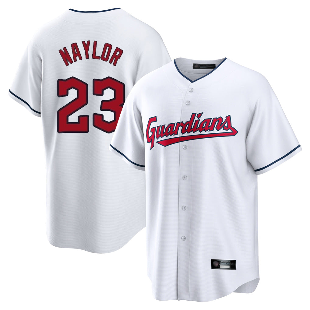 Jamed C.Guardians #23 Bo Naylor Player White Home Game Stitched Jerseys