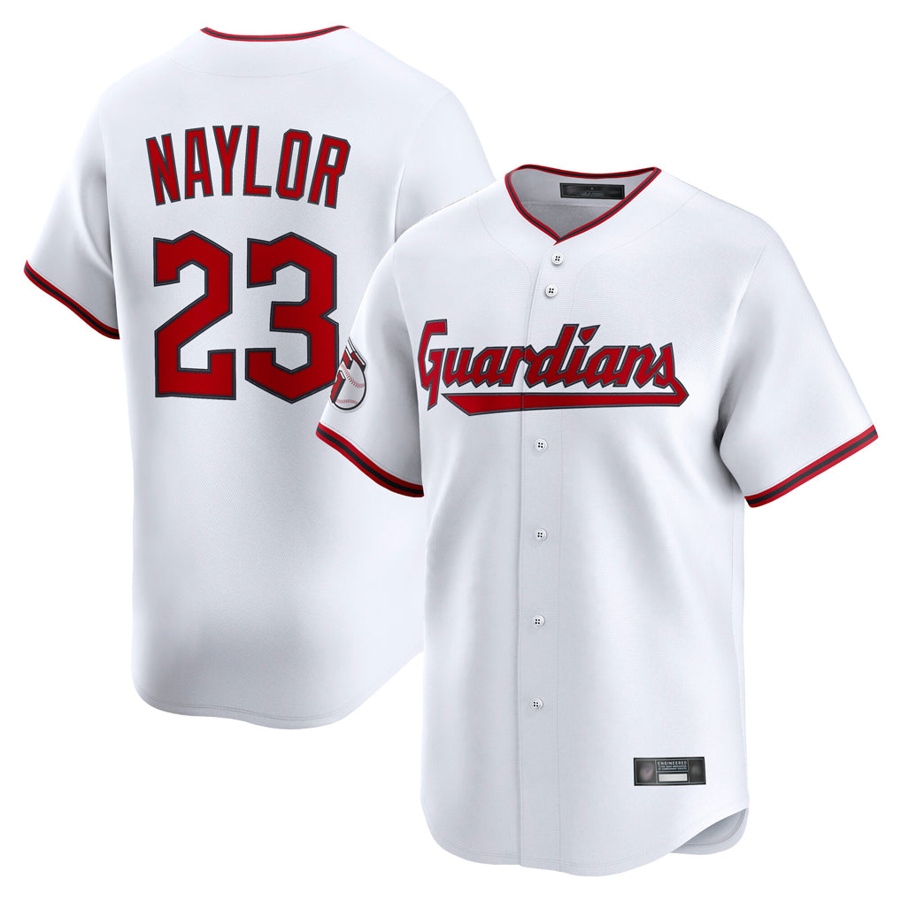 Jamed C.Guardians #23 Bo Naylor Player White Limited Home Game Stitched Jerseys