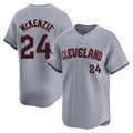 Jamed C.Guardians #24 Triston McKenzie Player Gray Road Limited Home Stitched Jerseys