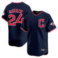 Jamed C.Guardians #24 Triston McKenzie Player Navy Limited Home Stitched Jerseys