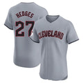 Jamed C.Guardians #27 Austin Hedges Player Gray Road Limited Elite Home Stitched Jerseys