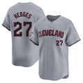 Jamed C.Guardians #27 Austin Hedges Player Gray Road Limited Home Stitched Jerseys