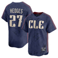 Jamed C.Guardians #27 Austin Hedges Player Navy City Connect Limited Home Stitched Jerseys