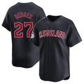 Jamed C.Guardians #27 Austin Hedges Player Navy Limited Home Game Stitched Jerseys
