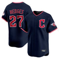 Jamed C.Guardians #27 Austin Hedges Player Navy Limited Home Stitched Jerseys