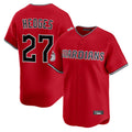 Jamed C.Guardians #27 Austin Hedges Player Red Limited Home Stitched Jerseys