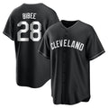 Jamed C.Guardians #28 Tanner Bibee Player Black Home Game Stitched Jerseys