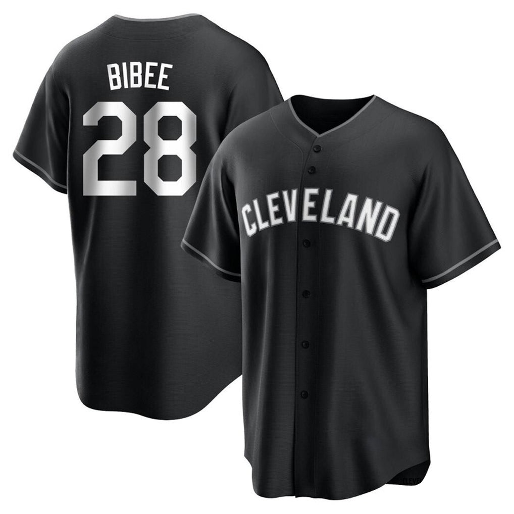 Jamed C.Guardians #28 Tanner Bibee Player Black Home Game Stitched Jerseys