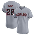 Jamed C.Guardians #28 Tanner Bibee Player Gray Road Limited Elite Home Stitched Jerseys