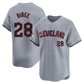 Jamed C.Guardians #28 Tanner Bibee Player Gray Road Limited Home Stitched Jerseys