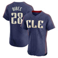 Jamed C.Guardians #28 Tanner Bibee Player Navy City Connect Limited Elite Home Stitched Jerseys