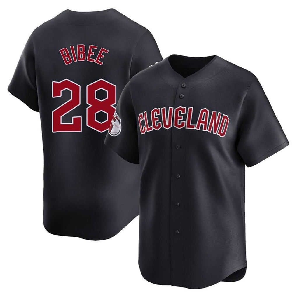 Jamed C.Guardians #28 Tanner Bibee Player Navy Limited Home Game Stitched Jerseys