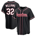 Jamed C.Guardians #32 Gavin Williams Player Black Fashion Out Home Game Stitched Jerseys