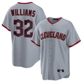 Jamed C.Guardians #32 Gavin Williams Player Gray Home Game Stitched Jerseys