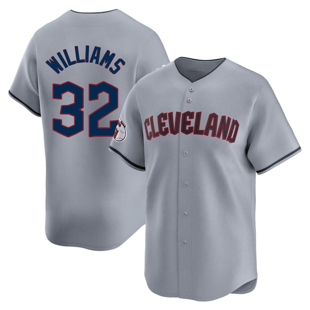 Jamed C.Guardians #32 Gavin Williams Player Gray Road Limited Home Stitched Jerseys