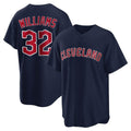 Jamed C.Guardians #32 Gavin Williams Player Navy Game Home Stitched Jerseys