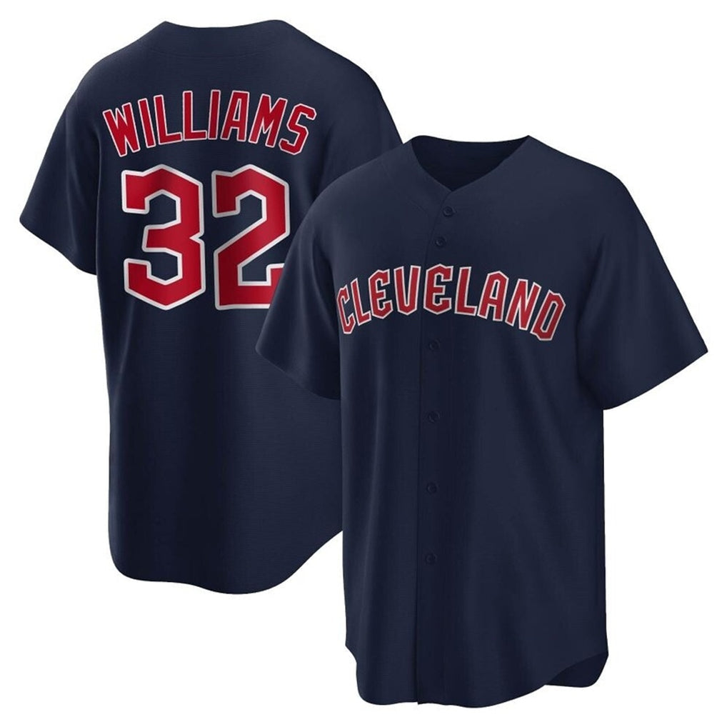Jamed C.Guardians #32 Gavin Williams Player Navy Game Home Stitched Jerseys