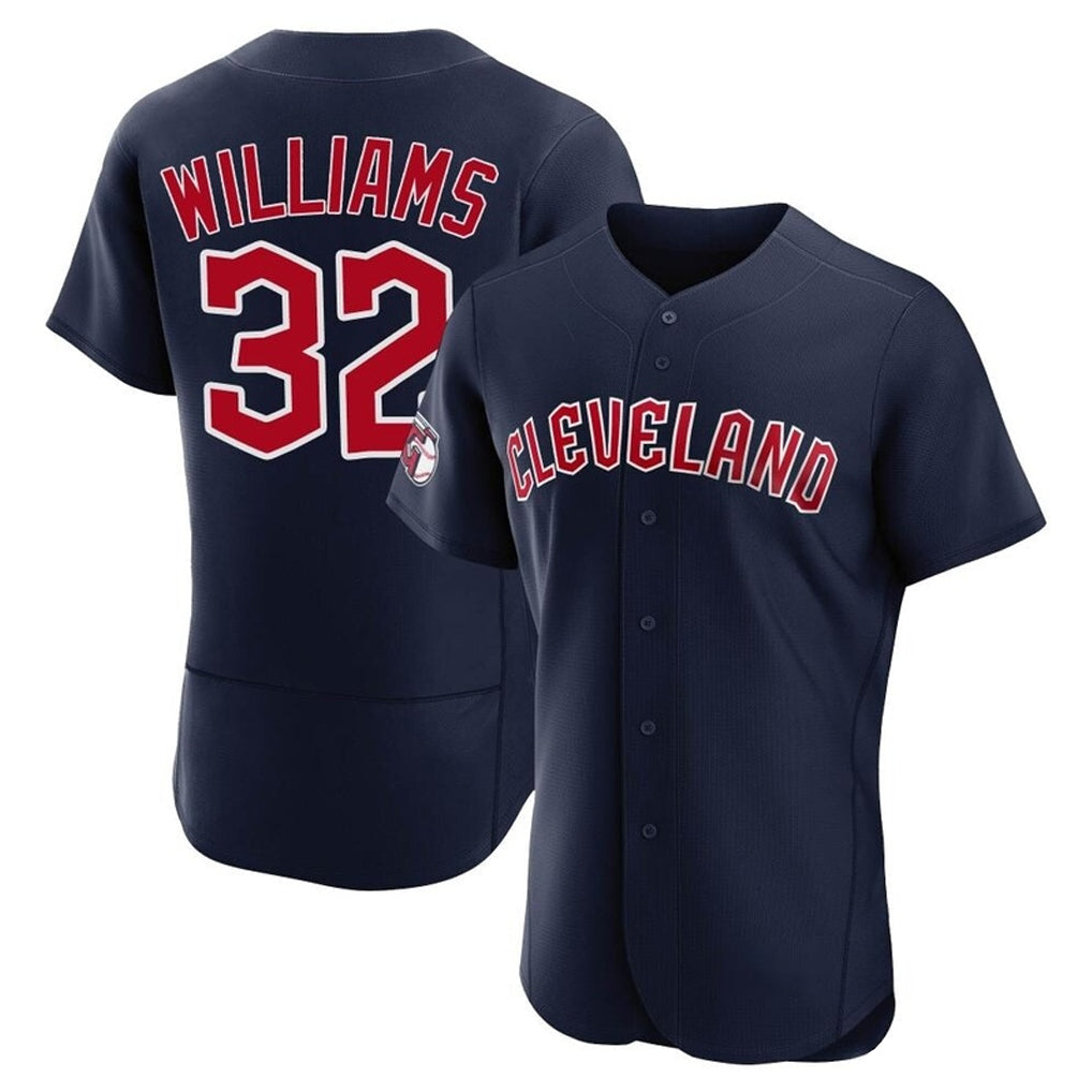 Jamed C.Guardians #32 Gavin Williams Player Navy Limited Elite Home Stitched Jerseys