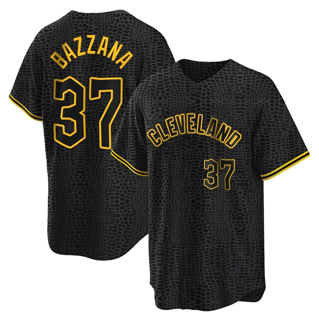 Jamed C.Guardians #37 Travis Bazzana Player Black Snake Skin City Home Game Stitched Jerseys