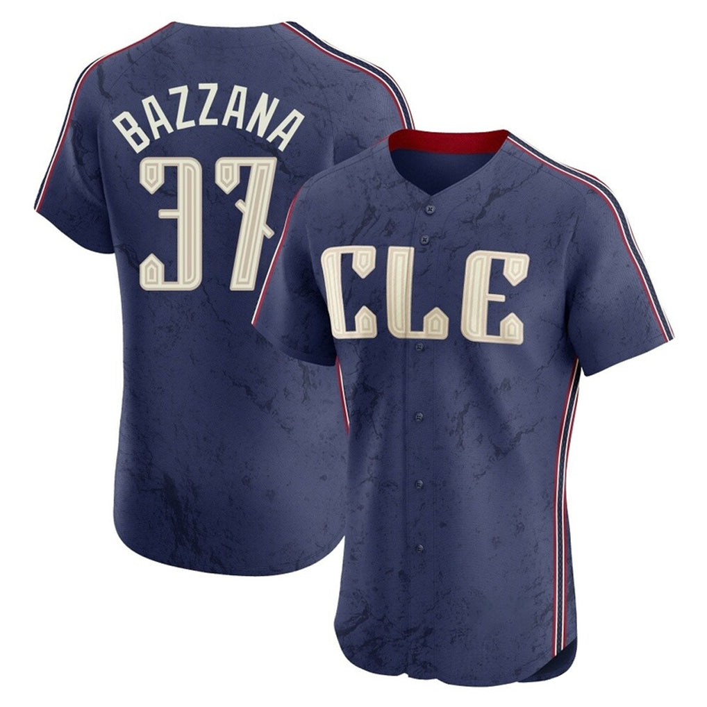 Jamed C.Guardians #37 Travis Bazzana Player Navy City Connect Limited Elite Home Stitched Jerseys