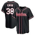 Jamed C.Guardians #38 Steven Kwan Player Black Fashion Out Home Game Stitched Jerseys