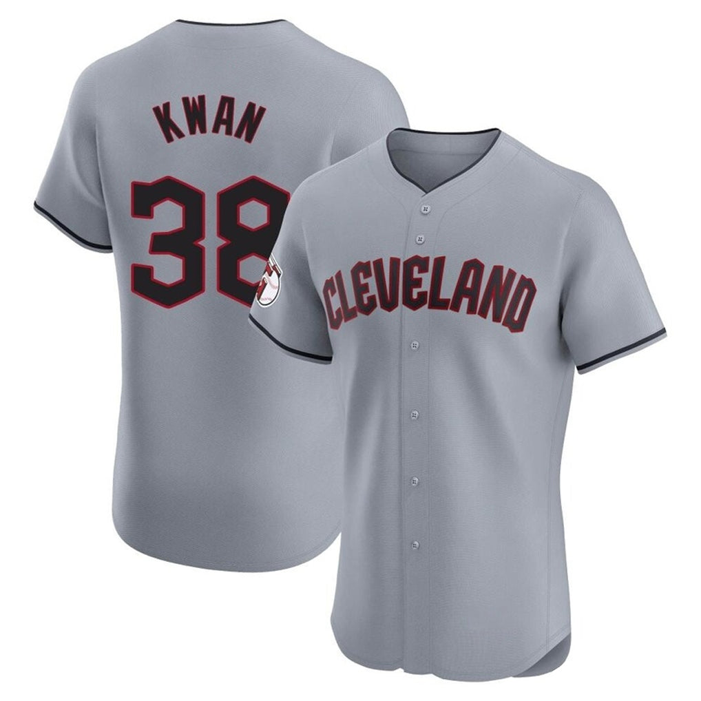 Jamed C.Guardians #38 Steven Kwan Player Gray Road Limited Elite Home Stitched Jerseys