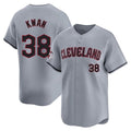 Jamed C.Guardians #38 Steven Kwan Player Gray Road Limited Home Stitched Jerseys