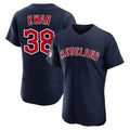 Jamed C.Guardians #38 Steven Kwan Player Navy Limited Elite Home Stitched Jerseys