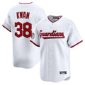 Jamed C.Guardians #38 Steven Kwan Player White Limited Home Game Stitched Jerseys