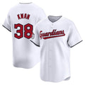 Jamed C.Guardians #38 Steven Kwan Player White Limited Home Stitched Jerseys