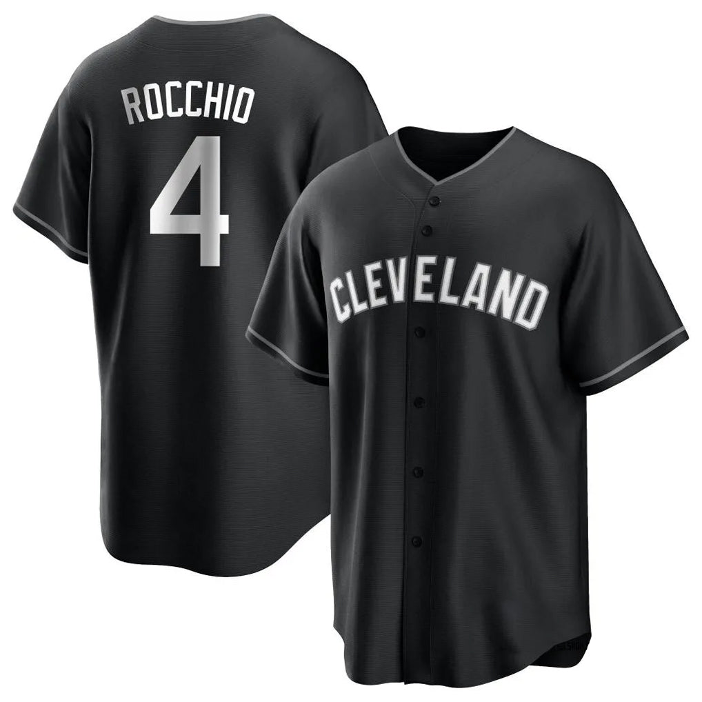 Jamed C.Guardians #4 Brayan Rocchio Player Black Home Game Stitched Jerseys