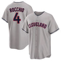 Jamed C.Guardians #4 Brayan Rocchio Player Gray Game Home Stitched Jerseys