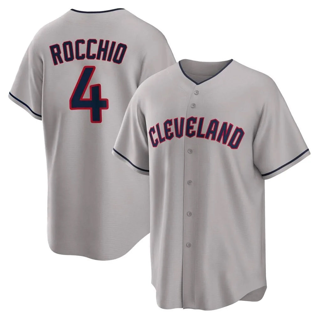 Jamed C.Guardians #4 Brayan Rocchio Player Gray Game Home Stitched Jerseys