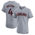 Jamed C.Guardians #4 Brayan Rocchio Player Gray Road Limited Elite Home Stitched Jerseys