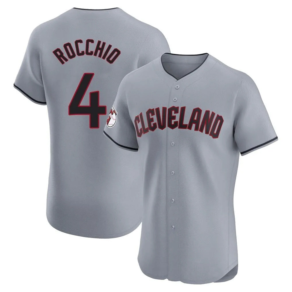 Jamed C.Guardians #4 Brayan Rocchio Player Gray Road Limited Elite Home Stitched Jerseys