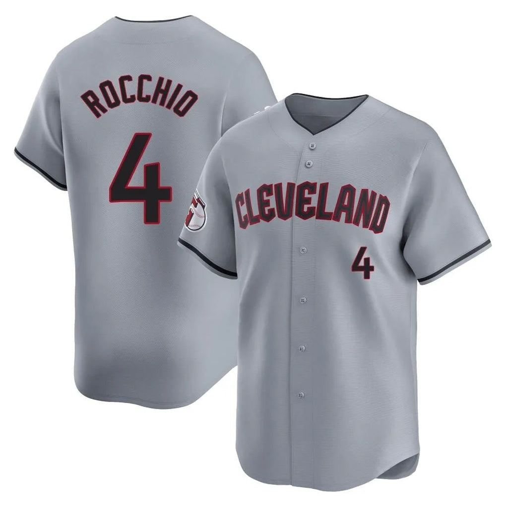 Jamed C.Guardians #4 Brayan Rocchio Player Gray Road Limited Home Stitched Jerseys