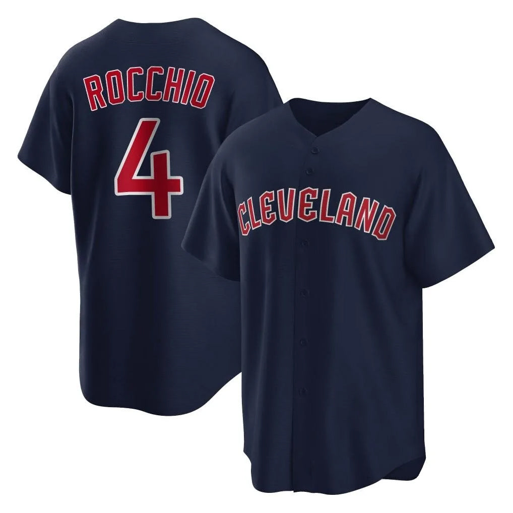 Jamed C.Guardians #4 Brayan Rocchio Player Navy Game Home Stitched Jerseys
