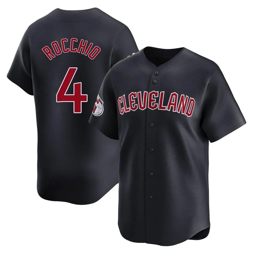 Jamed C.Guardians #4 Brayan Rocchio Player Navy Limited Home Game Stitched Jerseys